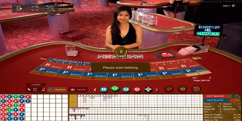 Cách chơi Baccarat online